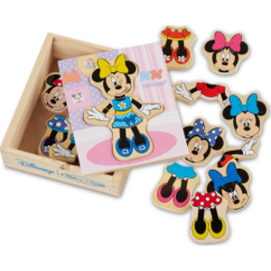Disney Minnie Mouse Wooden Mix & Match Dress-Up Puzzle