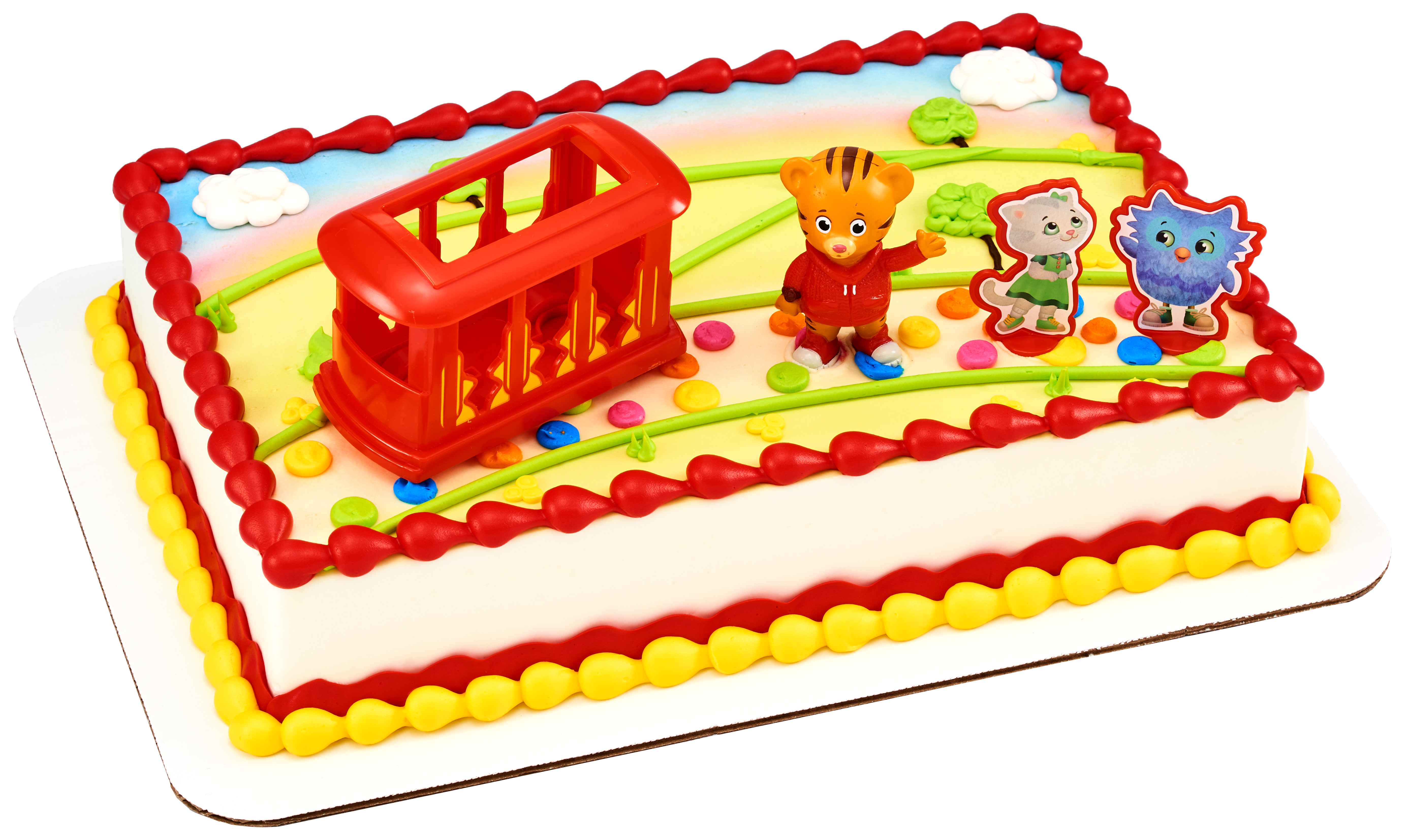 daniel tiger trolley and figures set