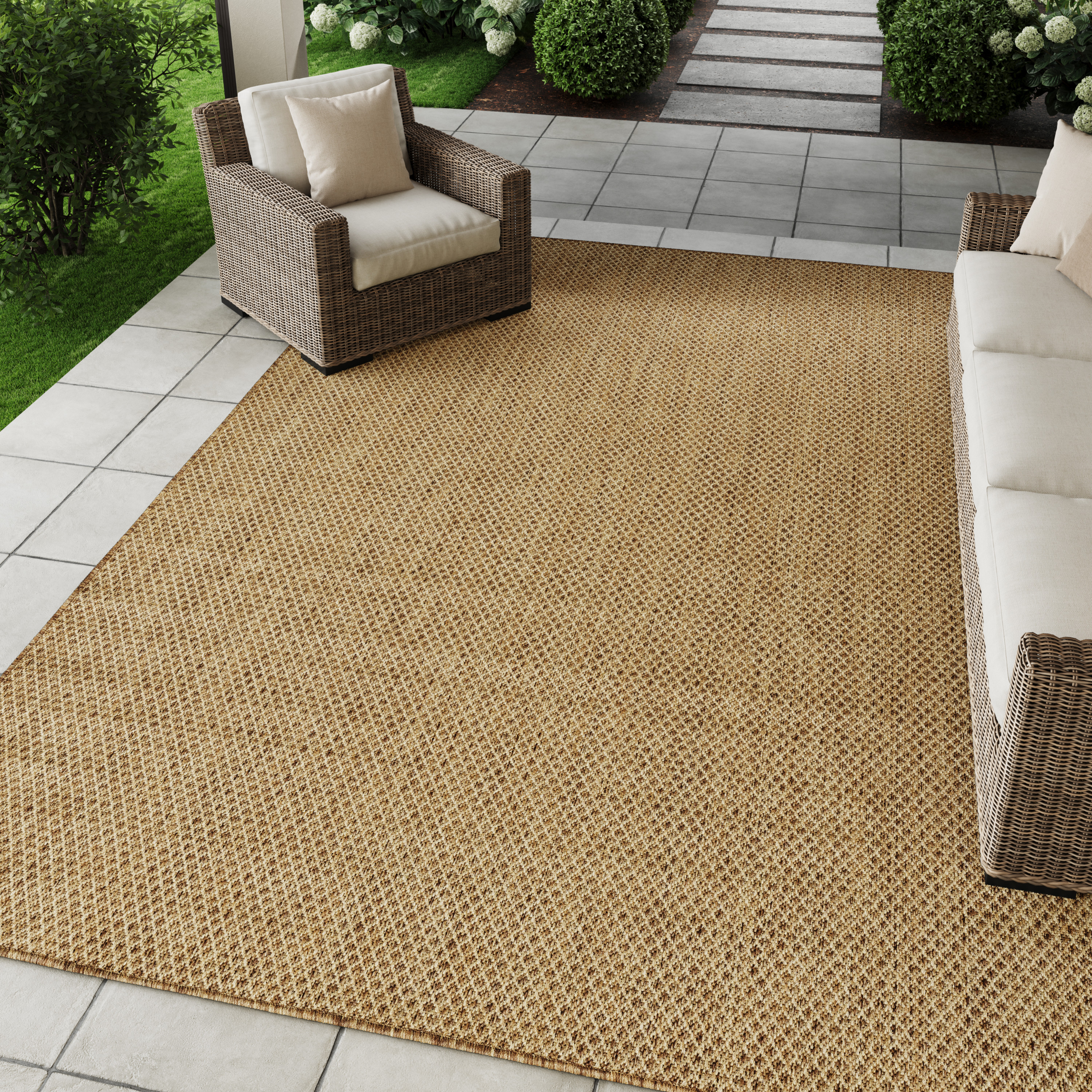 Nourison Courtyard 10' x 14' Jute Modern Rug