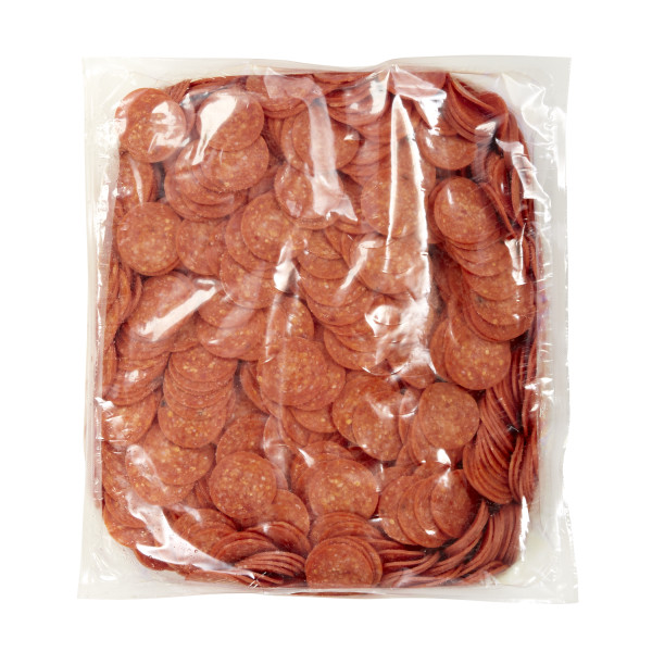 FONTANINI(r) Sliced Pepperoni, Cup Char, 15-17 oz, 1/10 lb . C1CB - Front Center Inner Pack (Hi Res)