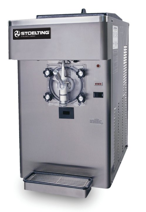 2.13-gallon 220- to 240-volt water-cooled gravity-fed single-flavor countertop shake or slush freezer
