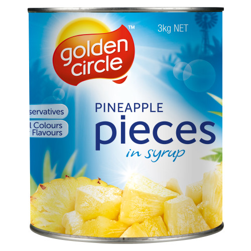  Golden Circle® Pineapple Pieces in Syrup 3kg 