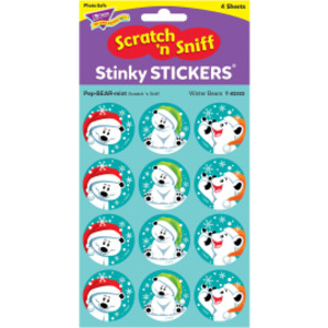 Osos de invierno/PepBEARmint Stinky Stickers®, 48 unidades