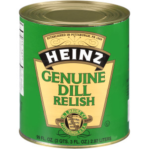 HEINZ Genuine Dill Relish #10 Can, 99 fl. Oz. (Pack of 6) image