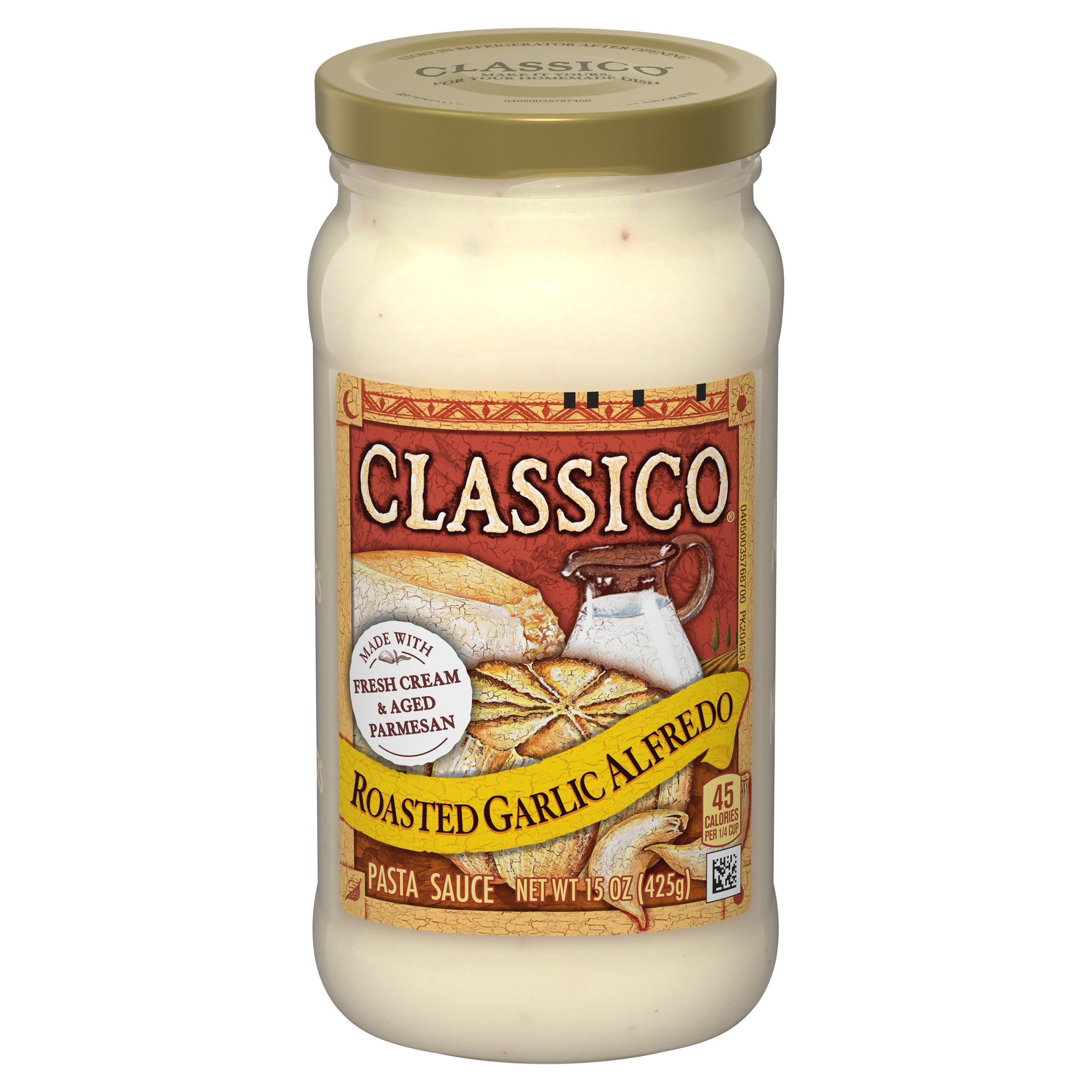 Roasted Garlic Alfredo Pasta Sauce