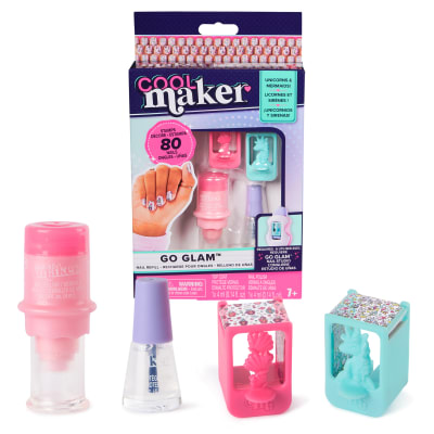 Cool Maker, GO GLAM Nail Kit Refill, Unicorn & Mermaid Designs, Style 80 Nails (Packaging May Vary), Arts and Crafts Kids Toys for Ages 7 and up