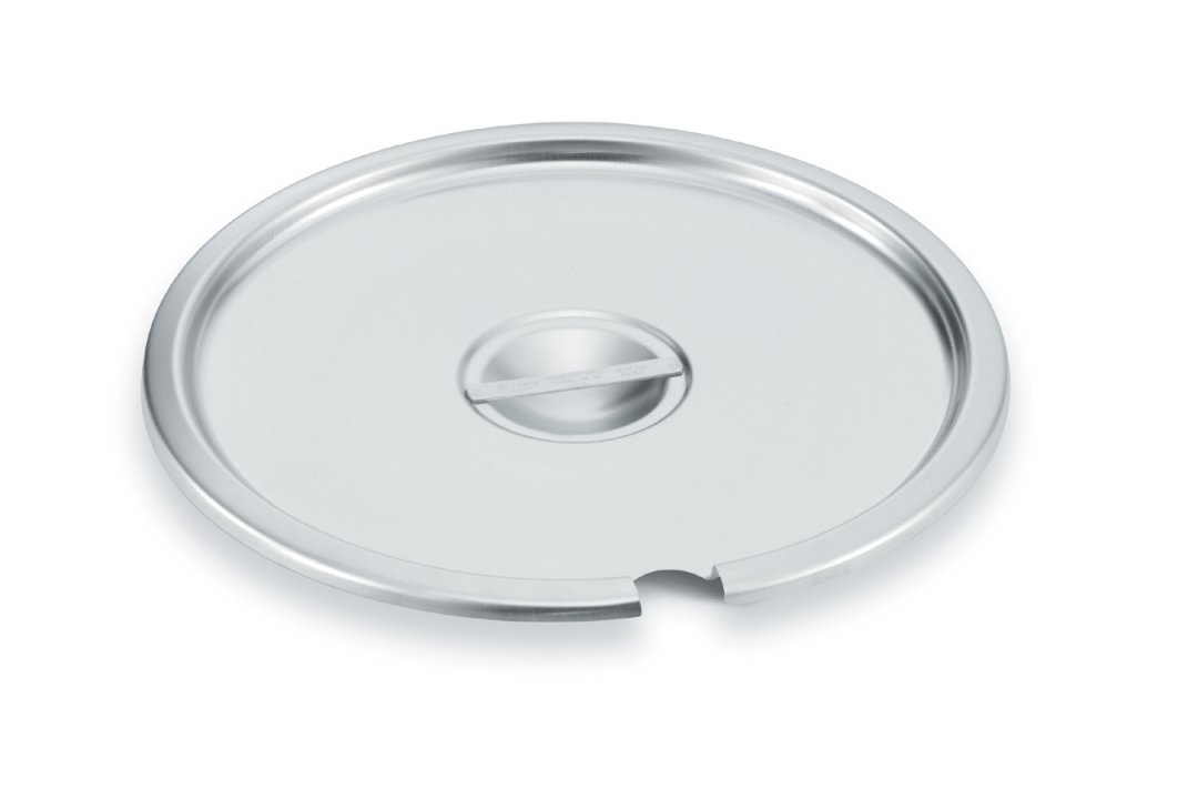 Stainless steel slotted cover for double boiler inset