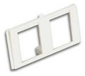 Multimedia Bezel 2 Port White