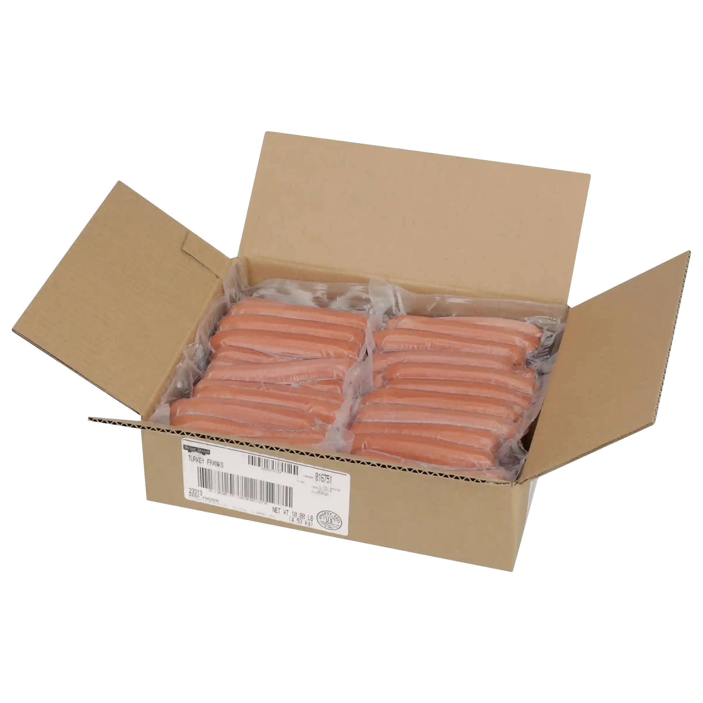Briar Street Market® Reduced Fat Turkey Hot Dogs, 8:1, 6", 2/5 LB, Frozen_image_31