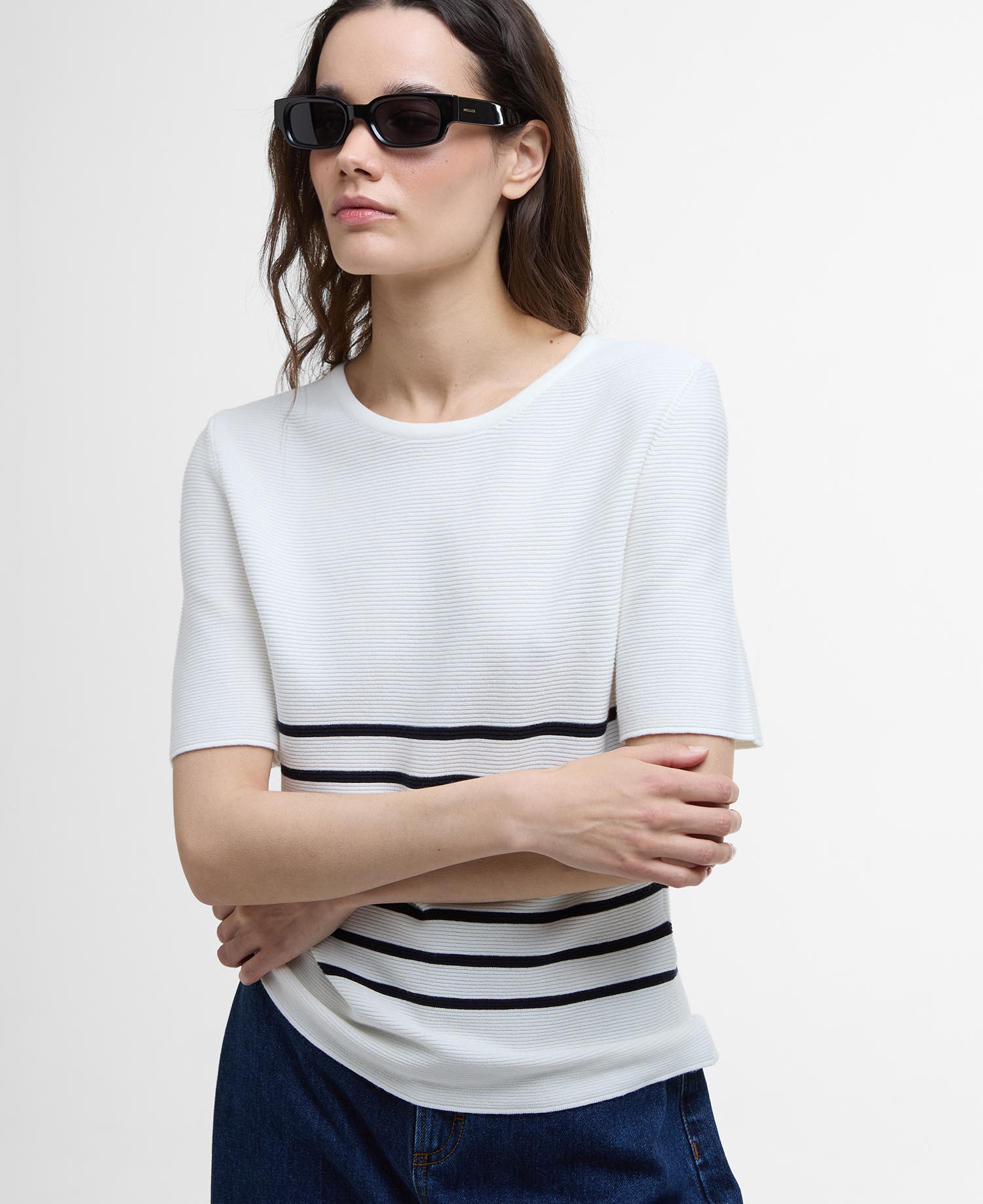 Ivy Striped Short-Sleeved Jumper image number 3