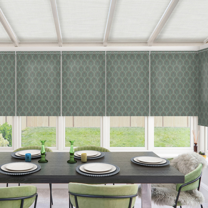 Elodie Green Roller Blind