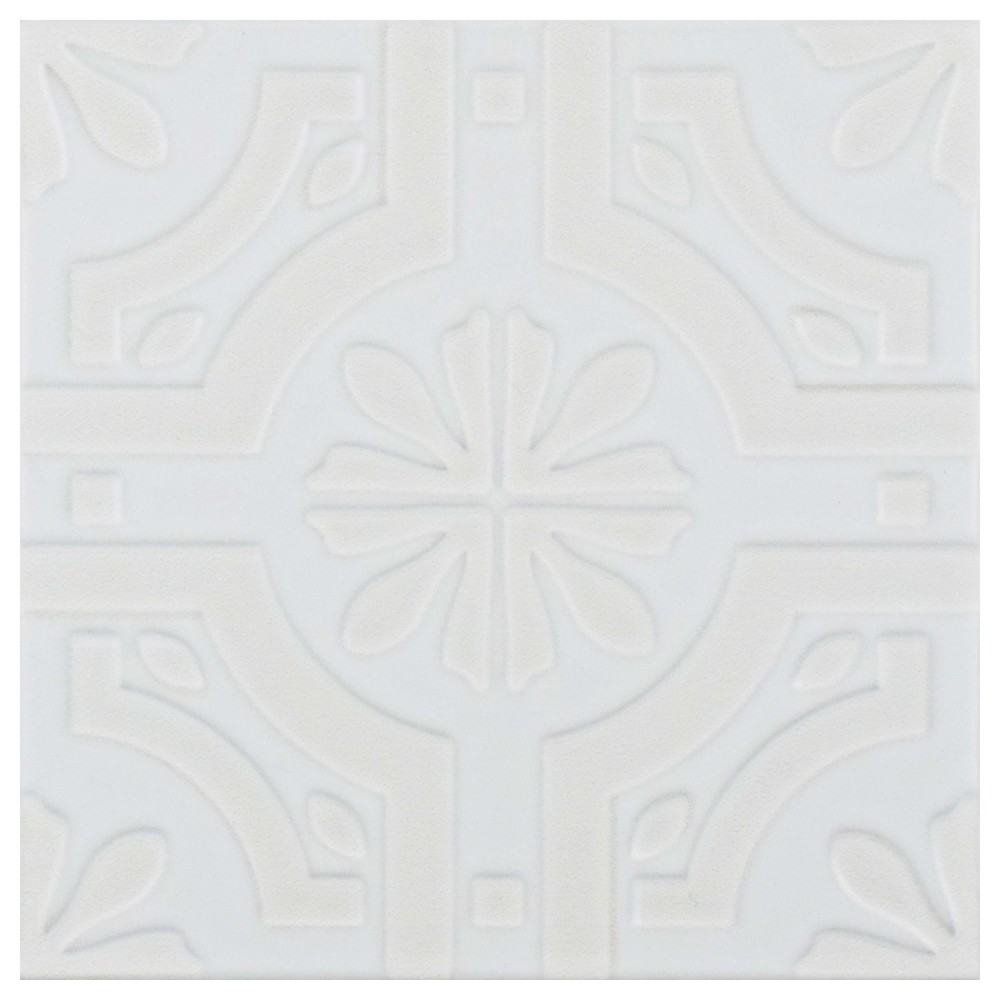 Triplex Real White 7-3/4 in. x 7-3/4 in. Ceramic Wall Tile