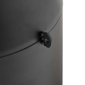 Rubbermaid Commercial, Infinity, Traditional, 1 gal, Metal, Antique Pewter, Round, Smoking Receptacle