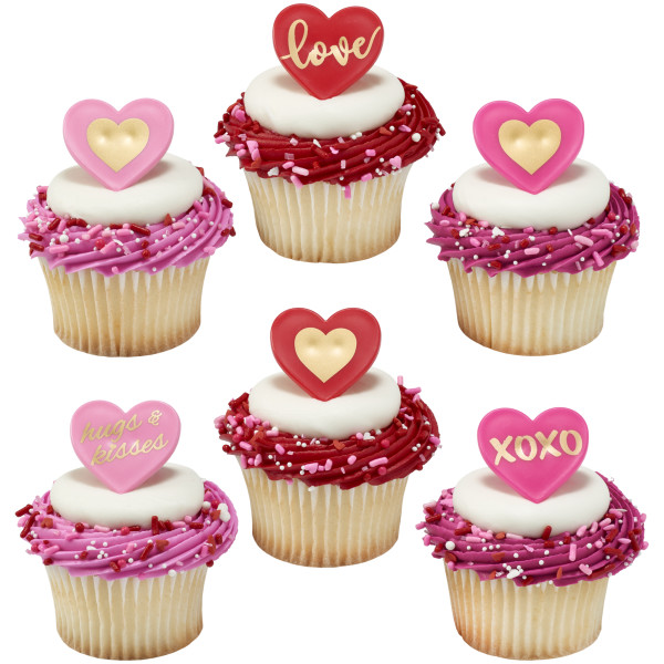 Love Heart Cupcake Rings