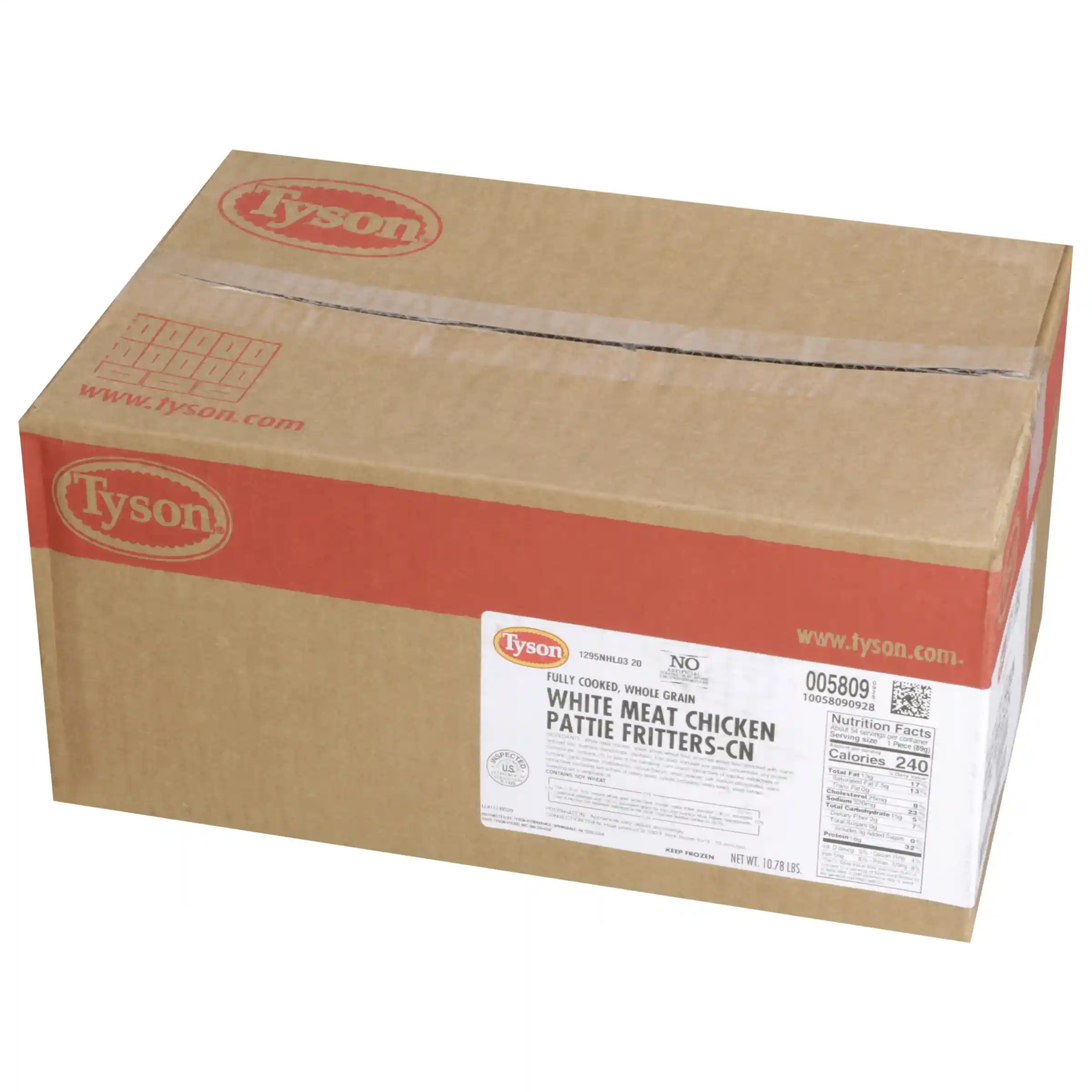 Tyson® Fully Cooked Whole Grain Breaded Chicken Breast Patties, CN, 3.19 oz. _image_5