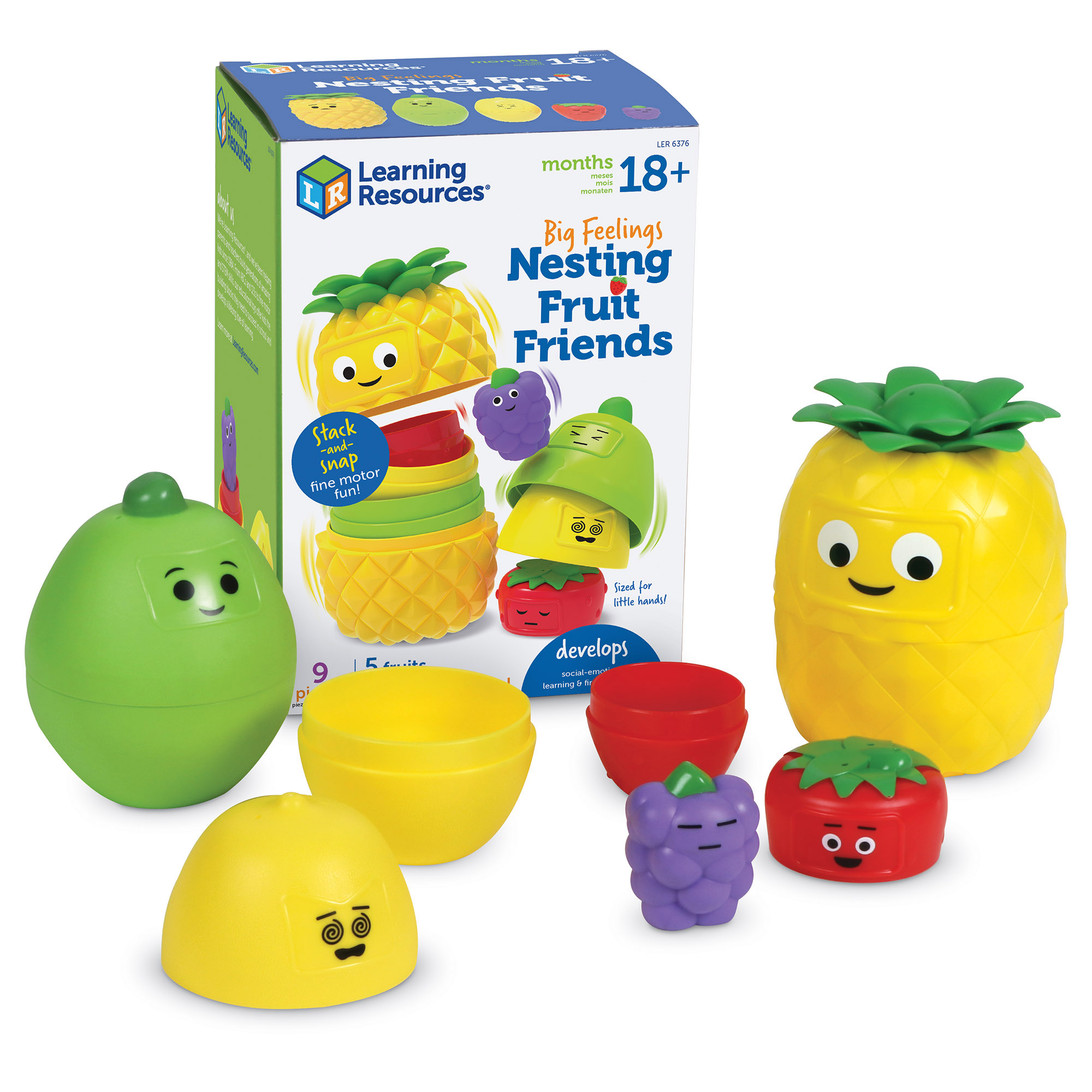 Learning Resources Big Feelings Nesting Fruit Friends image number null