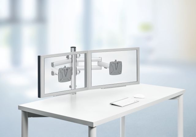 Novus TSS Duo is designed for easy alignment of two monitors for comfortable side-by-side viewing.