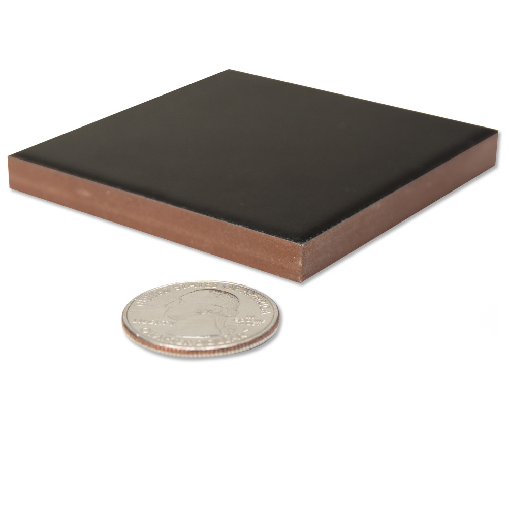 Monocolor Taco Nero 2-5/8 in. x 2-5/8 in. Ceramic Floor and Wall Tile