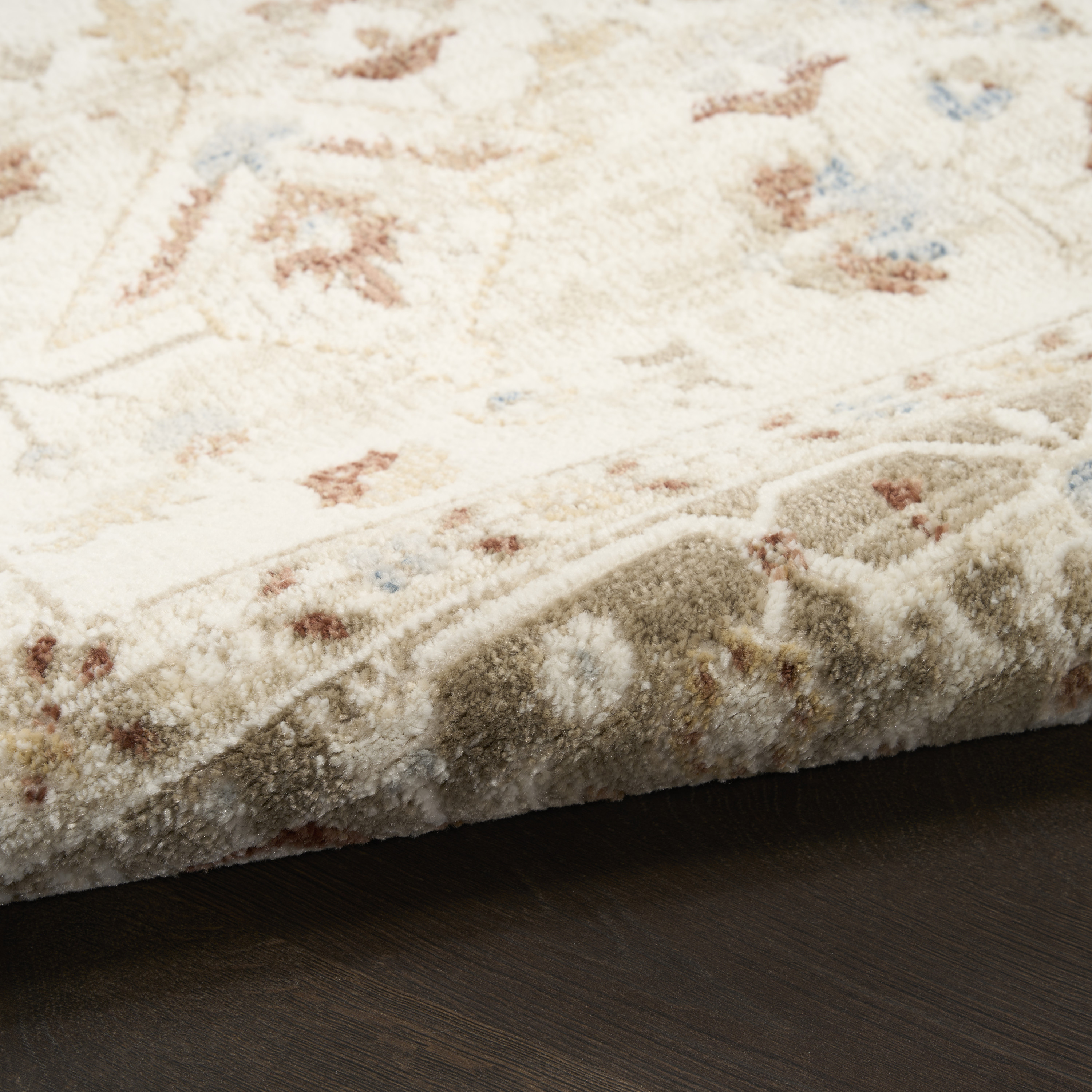 Nourison Pardis 5'3" x 7' Ivory Taupe Vintage Indoor Rug
