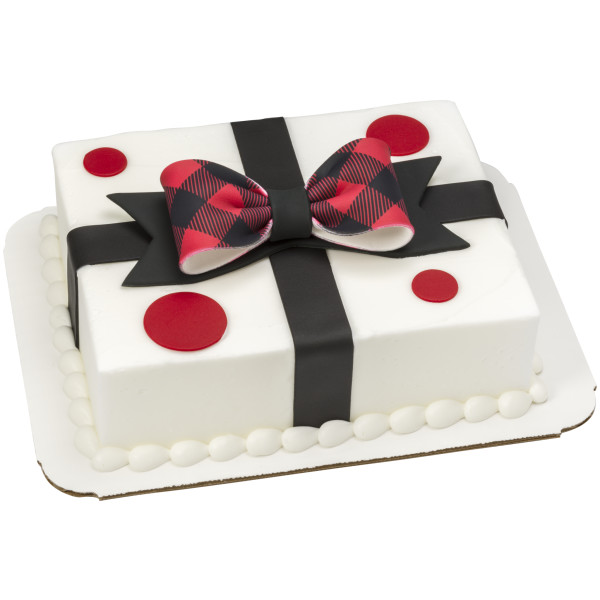 Buffalo Plaid Gum Paste Bows