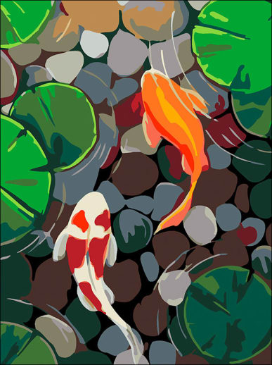 Artwille Paint by Number - Koi Pond