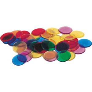 Transparent 6-Color Counting Chips
