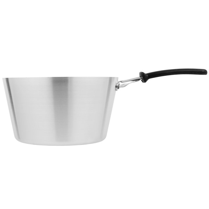 2 ¾-quart Wear-Ever® tapered aluminum saucepan in natural finish with silicone TriVent™ handle