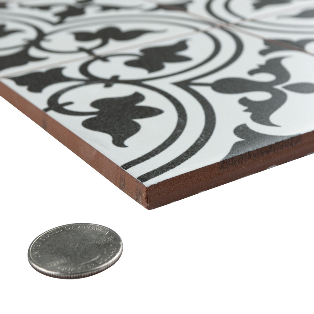 Harmonia Classic White 13 in. x 13 in. Ceramic Floor and Wall Tile