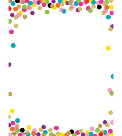 Confetti Computer Paper
