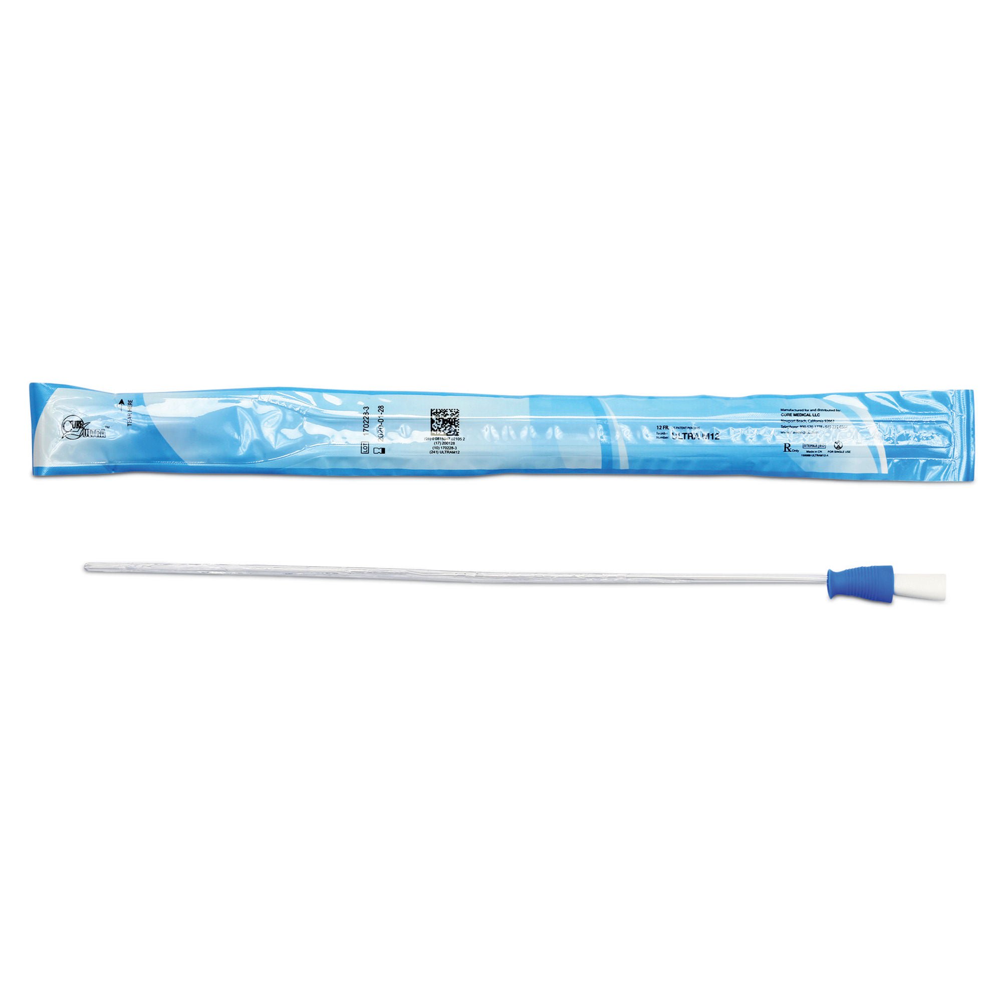 Cure Ultra™ Urethral Catheter, 12 Fr., Male, Straight