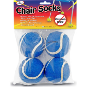 Chair Socks, Blue, Pack of 4