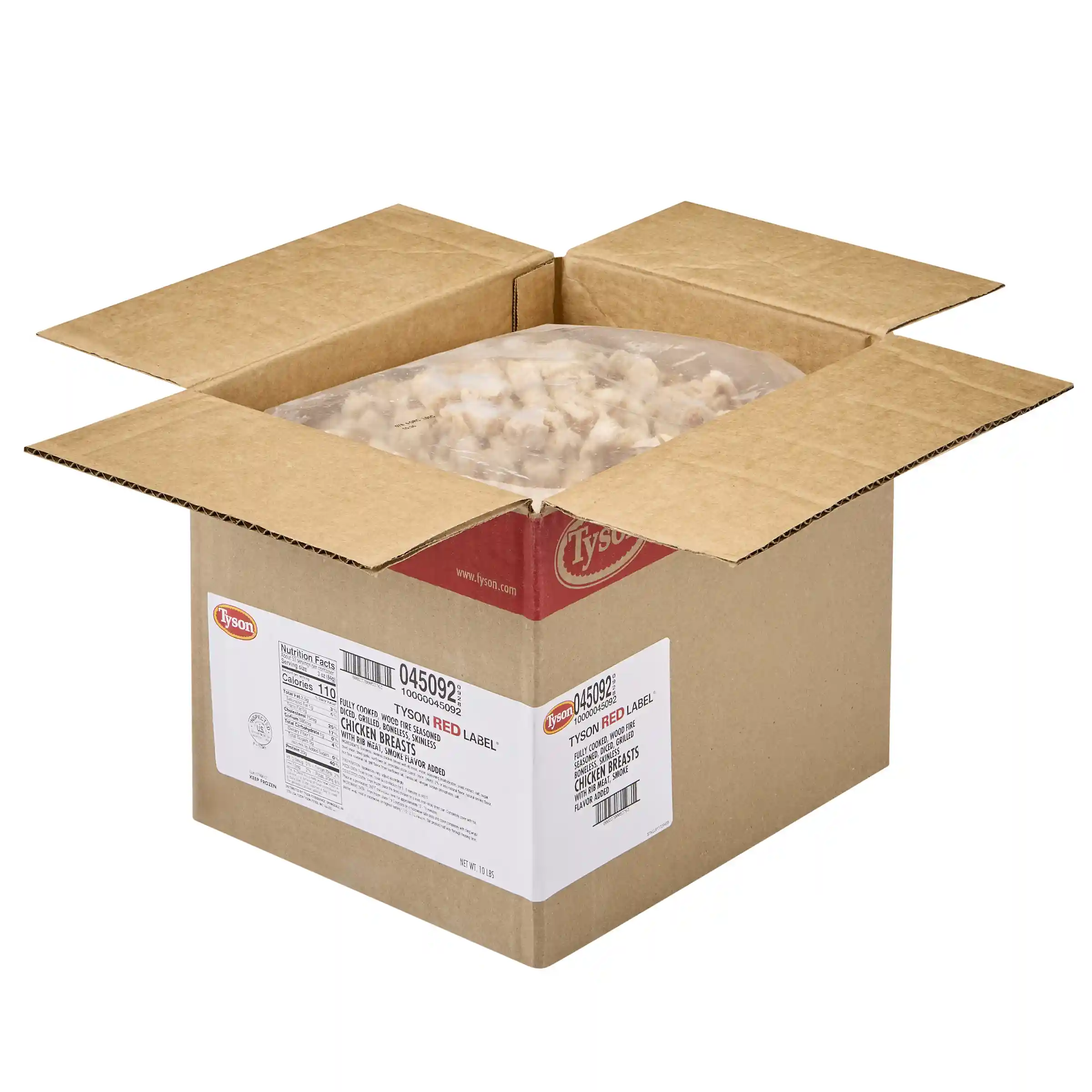 Tyson Red Label® Fully Cooked Unbreaded Wood Fire Seasoned Diced Chicken Breast, 0.5"_image_4