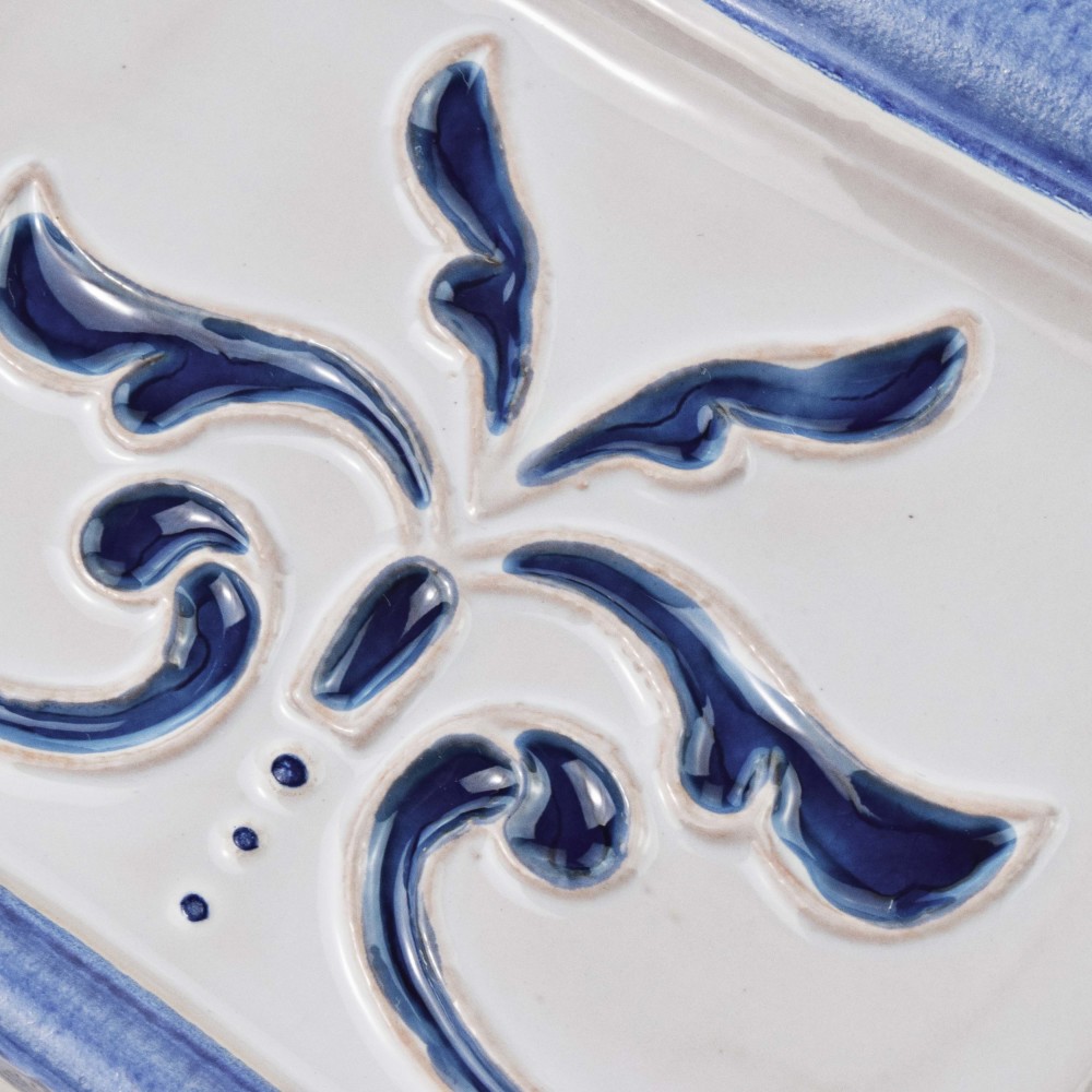 Novecento Friso Evoli Cobalto 5-1/8 in. x 5-1/8 in. Ceramic Wall Trim