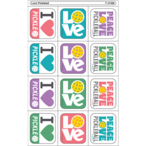 Love Pickleball Tear & Share Stickers&trade;, Pack of 60