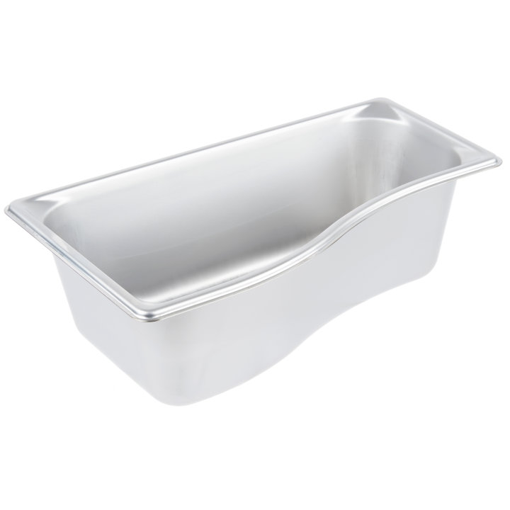 Third-size 4-inch-deep Super Pan® stainless steel super shape outer wild pan