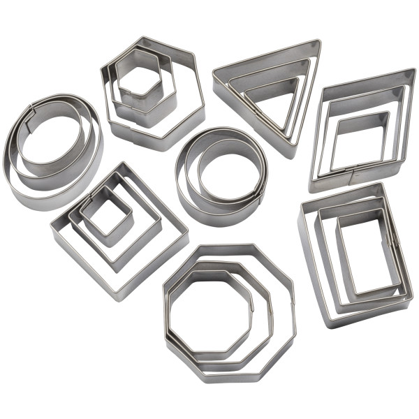 Geometric Shapes Assorted Sizes Cutters/Molds
