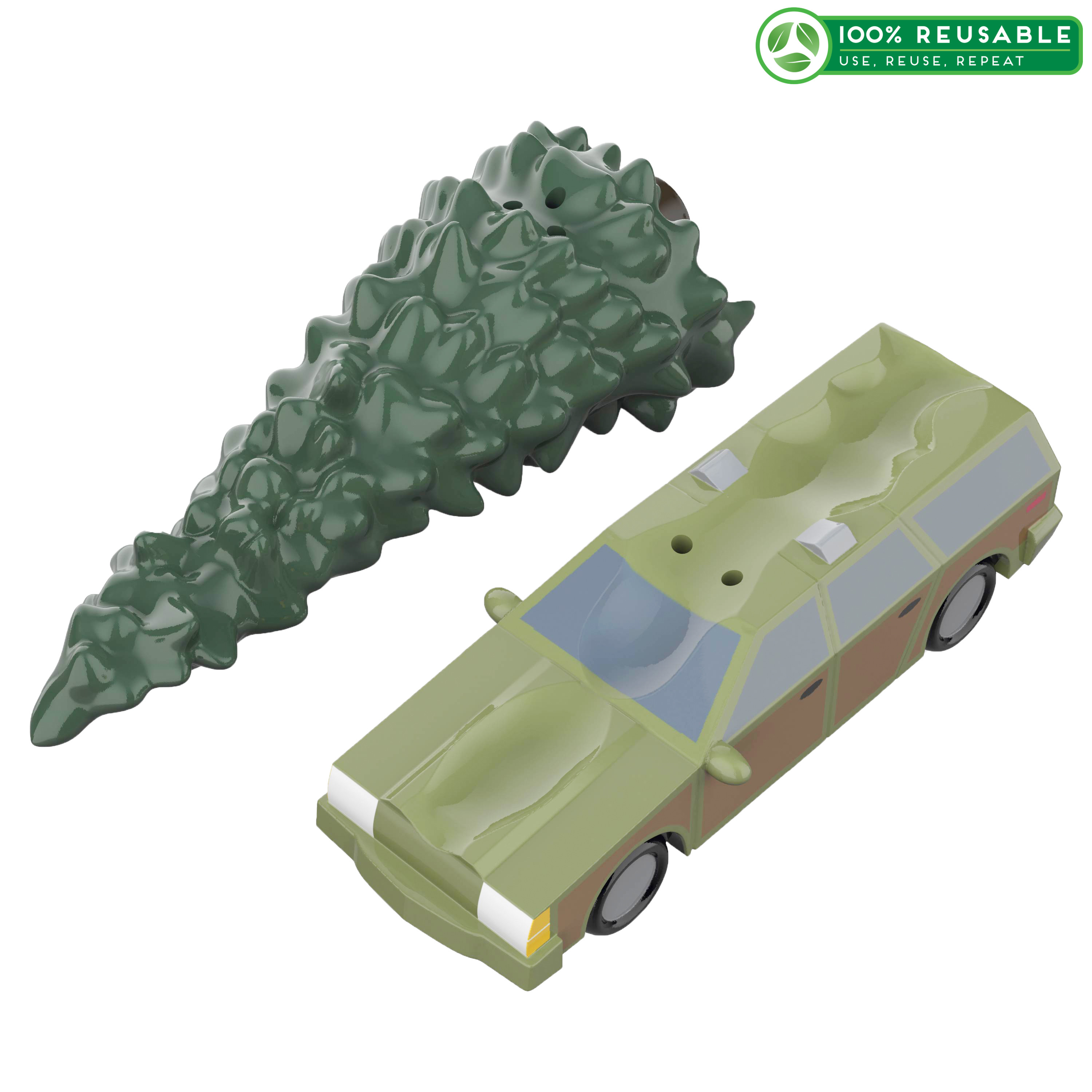 National Lampoon’s Christmas Vacation Salt and Pepper Shaker Set, Griswold Family Tree & Car, 2-piece set slideshow image 1 National Lampoon’s Christmas Vacation Salt and Pepper Shaker Set, Griswold Family Tree & Car, 2-piece set slideshow image 1