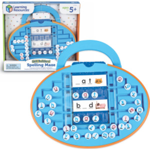 Spelling Maze Activity Set with 30 Double-Sided Cards, 31 Pieces