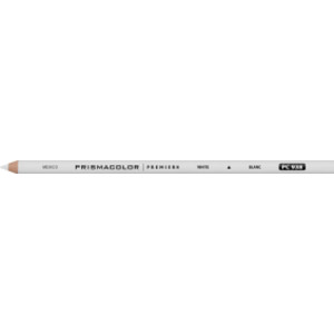 Premier Soft-Core Colored Pencils, White, 3 mm Core, 2B, 12 Count