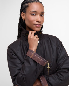 Evette Waxed Car Coat 