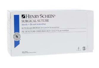 Henry Schein 4-0 Plain Gut Sutures, C-6, 18"
