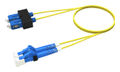 TeraSPEED® Fiber Patch Cord Singlemode - OS2 Duplex LC to SC 2-Fiber 1 m Yellow