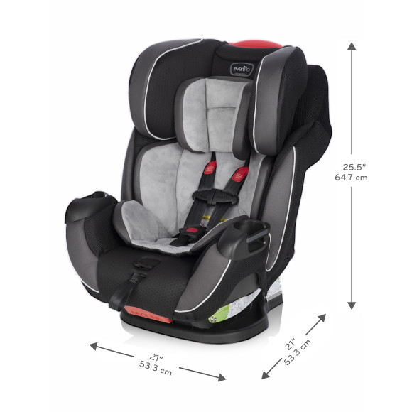 Symphony DLX All-In-One Convertible Car Seat with Easy Click Install Specifications