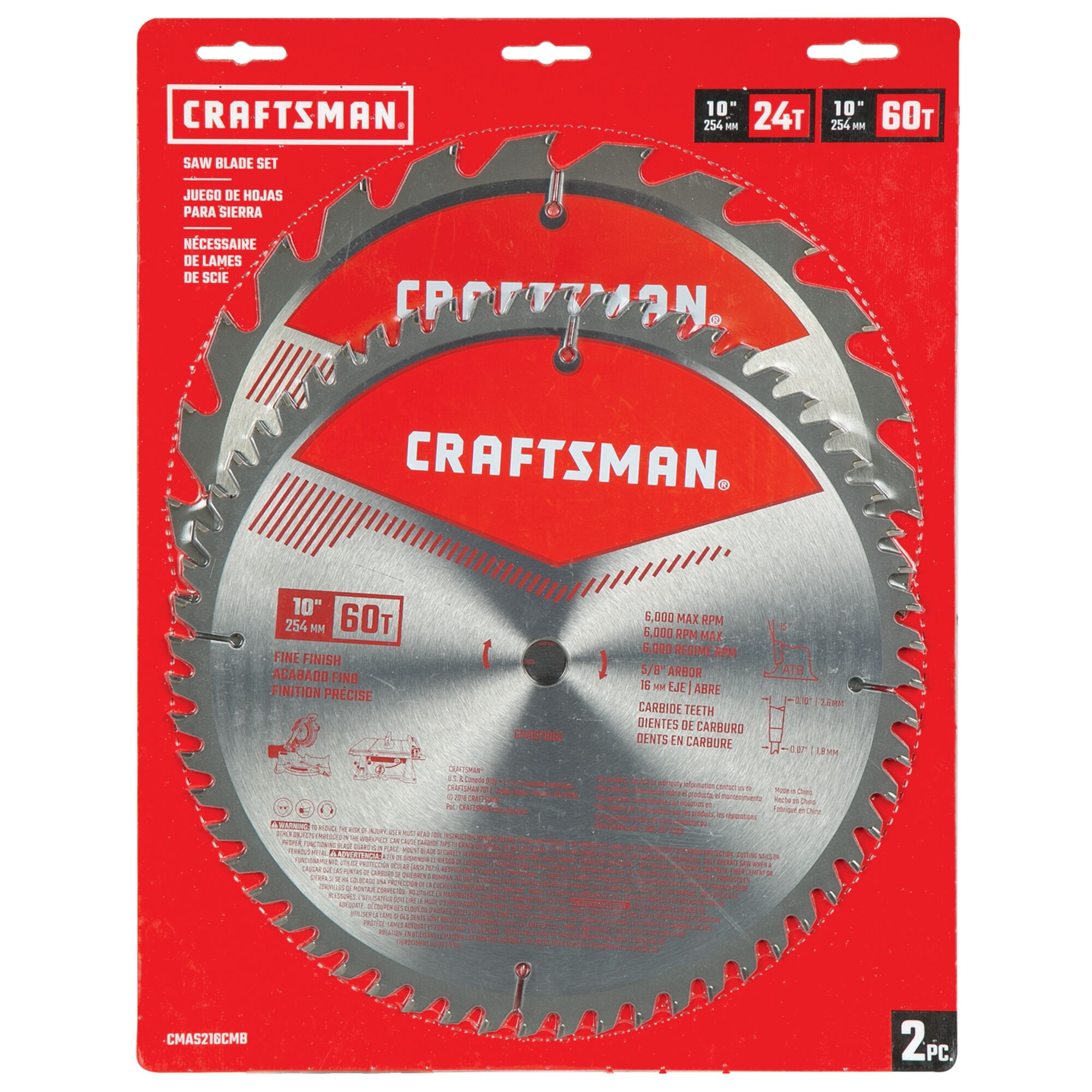 View of CRAFTSMAN Blades: Table Saw highlighting product features