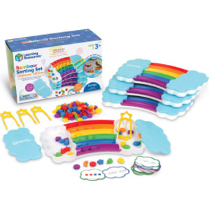 Rainbow Sorting Trays Classroom Edition