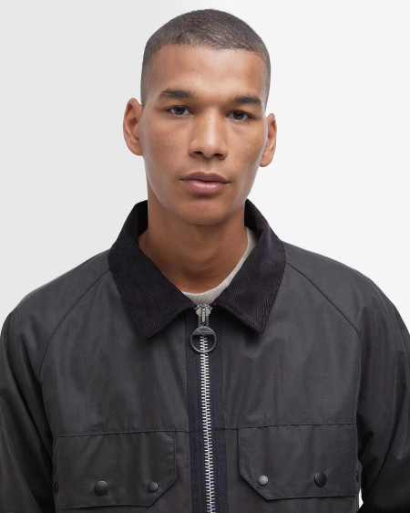 Re-Engineered Short Bedale Waxed Jacket