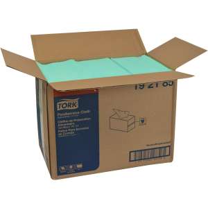 Tork, Self Dispensing 1/4 Fold, 1 ply, 11.50"x21.00", Nonwoven Fabric, Food Service Wipers, Green/White
