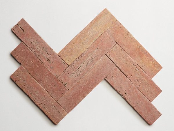 lapidary: girata | blade | red travertine | tumbled 