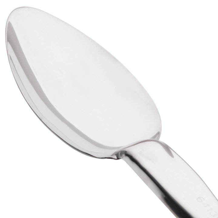 14-inch Stainless steel solid basting spoon with Ergo Grip™ black handle