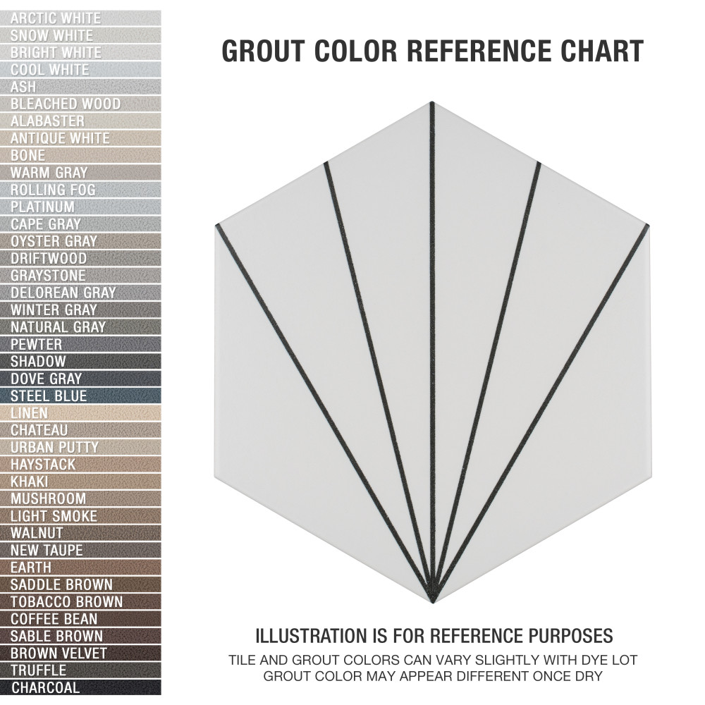 Sample – Aster Hex Blanco Porcelain Floor and Wall Tile